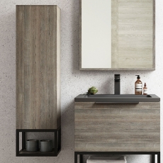 Orbit Illumo 300mm Wall Hung 1-Door Tall Storage Unit