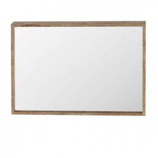 Orbit Illumo Bathroom Mirror 600mm H x 800mm W - Rustic Oak