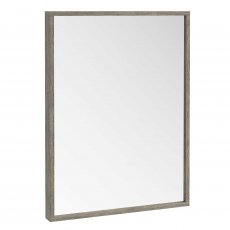 Orbit Illumo Bathroom Mirror 600mm H x 800mm W - Grey Oak