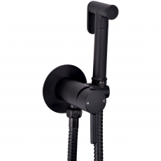 Orbit Douche Spray Kit with Hose and Handset Holder and Outlet Elbow - Black