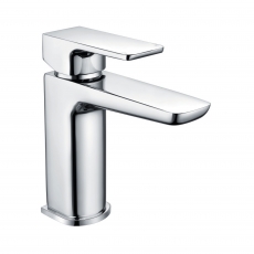 Orbit Muro Mono Basin Mixer Tap with Push Button Waste - Chrome