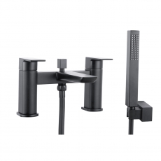 Orbit Muro Bath Shower Mixer Tap Pillar Mounted - Matt Black