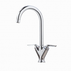 Orbit Olicana Kitchen Sink Mixer Tap Dual Handle - Chrome