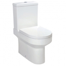 Orbit Omni Comfort Height Close Coupled Toilet with Push Button Cistern - Wrapover Soft Close Seat