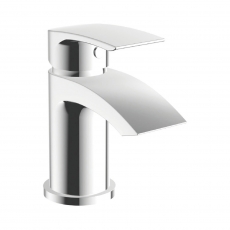 Orbit Reno Mono Basin Mixer Tap with Push Button Waste - Chrome
