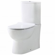 Orbit Riva Closed Back Coupled Rimless Pan Push Button Cistern - Excluding Seat
