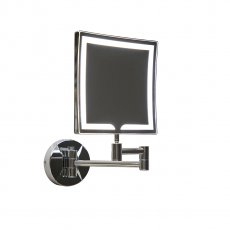 Orbit Square Wall Hung LED Makeup Bathroom Mirror 200mm H x 200mm W