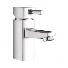Orbit Zero Mono Basin Mixer Tap with Push Button Waste - Chrome