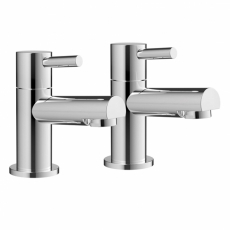 Orbit Zico Lever Basin Taps Pair - Chrome