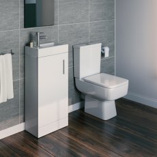 Bliss Furniture Bathroom Suite with Floor Standing Vanity Unit - 400mm Wide