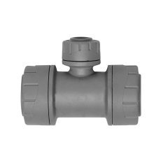 Polypipe Polyplumb Branch Reduced Tee 22mm x 22mm x 15mm (Pack of 5)