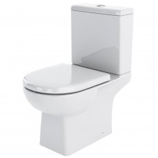 Nuie Asselby Close Coupled Pan Push Button Cistern - Excluding Seat