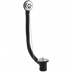 Nuie Contract Bath Waste with Overflow Brass Plug & Chain Chrome