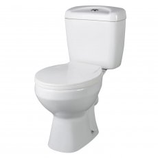 Nuie Melbourne Close Coupled Toilet with Push Button Cistern - Standard Seat