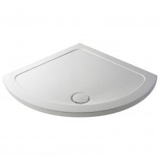Nuie Pearlstone Single Entry Quadrant Shower Tray 850mm x 850mm - White
