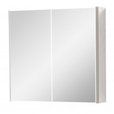 Prestige Arc 2-Door Mirror Bathroom Cabinet 600mm H x 600mm W - Matt Cashmere