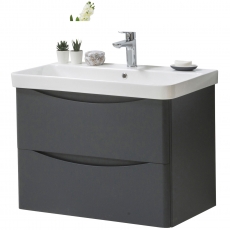 Prestige Arc 800mm 2-Drawer Wall Hung Vanity Unit