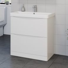Prestige Arc 800mm 2-Drawer Floor Standing Vanity Unit
