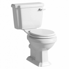 Prestige Astley Close Coupled Toilet with Cistern - Wooden Soft Close Seat