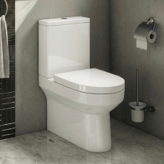 Prestige Bijoux Rimless Fully Back to Wall Close Coupled Toilet (inc Soft Close Seat)