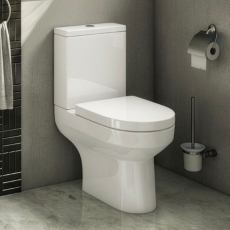 Prestige Bijoux Rimless Open Back Close Coupled Toilet (inc Soft Close Seat)