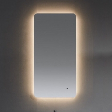 Prestige Calcot Infra-Red Rounded Edges Bathroom Mirror 1200mm H x 600mm W