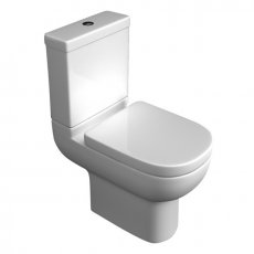 Prestige Studio Close Coupled Toilet Push Button Cistern Soft Close Seat