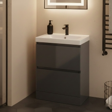 Prestige City 500mm 2-Drawer Floor Standing Vanity Unit