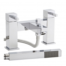 Prestige Pure Bath Shower Mixer Tap Pillar Mounted - Chrome