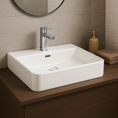 Prestige Essential Counter Top Basin 420mm Wide - 1 Tap Hole