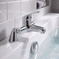 Prestige G4K Bath Filler Tap Pillar Mounted - Chrome