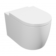 Prestige Genoa Round Rimless Wall Hung Toilet - Soft Close Seat