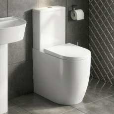 Prestige Genoa Round Comfort Height Close Coupled Toilet (inc Soft Close Seat)