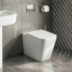 Prestige Genoa Square Back to Wall Toilet (inc Soft Close Seat)