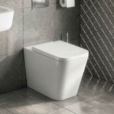 Prestige Genoa Square Back to Wall Toilet (inc Soft Close Seat)