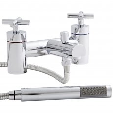 Prestige Times Bath Shower Mixer Tap Pillar Mounted - Chrome