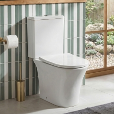 Prestige Kameo Rimless Short Projection Close Coupled Toilet (inc Soft Close Seat)