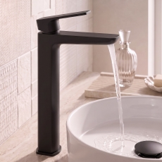 Prestige Kolt Tall Mono Basin Mixer Tap - Matt Black