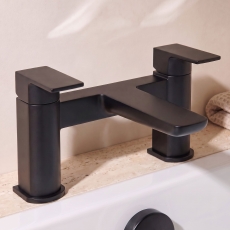 Prestige Kolt Bath Filler Tap Pillar Mounted - Matt Black