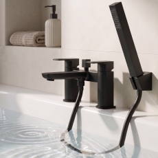 Prestige Kolt Bath Shower Mixer Tap with Shower Kit - Matt Black