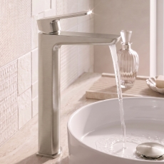 Prestige Kolt Tall Mono Basin Mixer Tap - Brushed Nickel