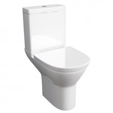 Prestige Project Round Close Coupled Round Toilet Push Button Cistern Soft Close Seat