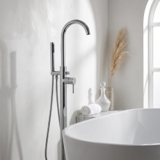 Prestige Kore Freestanding Bath Shower Mixer Tap - Chrome