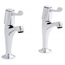 Prestige Leva HN Kitchen Sink Taps Pair Chrome
