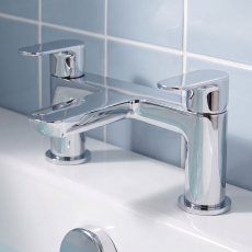 Prestige Mirage Bath Filler Tap Pillar Mounted - Chrome