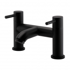 Prestige Nero Round Bath Filler Tap - Matt Black