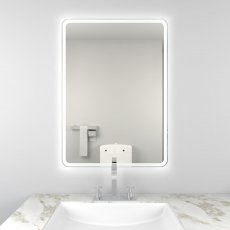 Prestige Optima LED Bathroom Mirror with Bluetooth Speaker and Demister Pad 700mm H x 500mm W