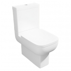 Prestige Options 600 Rimless Back to Wall Close Coupled Toilet Push Button Cistern - Soft Close Seat