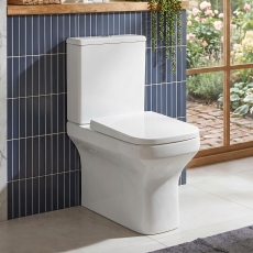 Prestige Ozone Square Rimless Fully Back to Wall Close Coupled Toilet (inc Soft Close Seat)