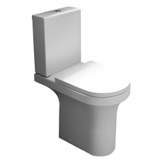 Prestige Ozone Rimless Comfort Height Close Coupled Toilet Push Button Cistern - Soft Close Seat